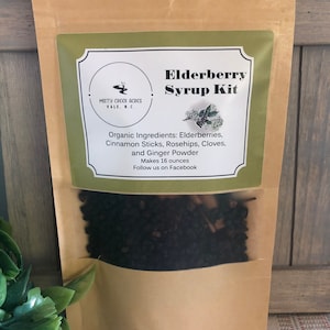 Organic Elderberry Syrup DIY Kit: Homemade Immune Boost
