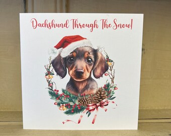 Miniature Dachshund Christmas Cards - Dachshund Gifts For Dog Lovers