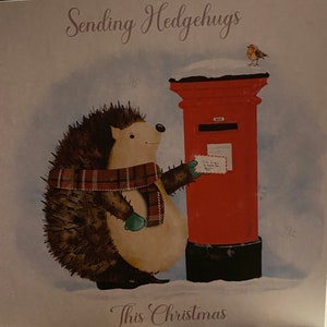 Envoi d’une carte de Noël Hedgehugs