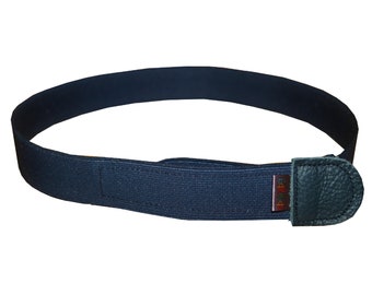 Children's belt without buckle motif marine