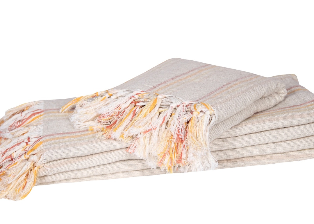 Turkish Striped Oversized Linen Peshtemal Beach and Bath Towel Etsy