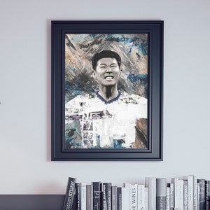 Son Heung-min South Korean & Tottenham Hotspurs footballer abstract wall print