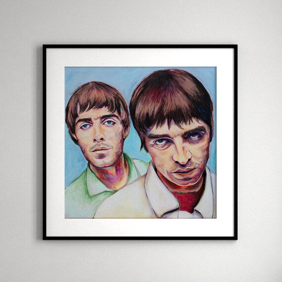 Oasis Noel Gallagher and Liam Gallagher Limited Edition Print