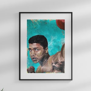 Original Muhammad Ali Gemälde