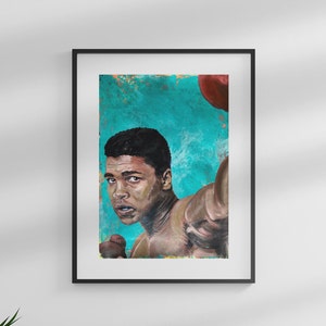 Muhammed Ali Wandkunst Druck Limitierte Auflage von 25 Stück