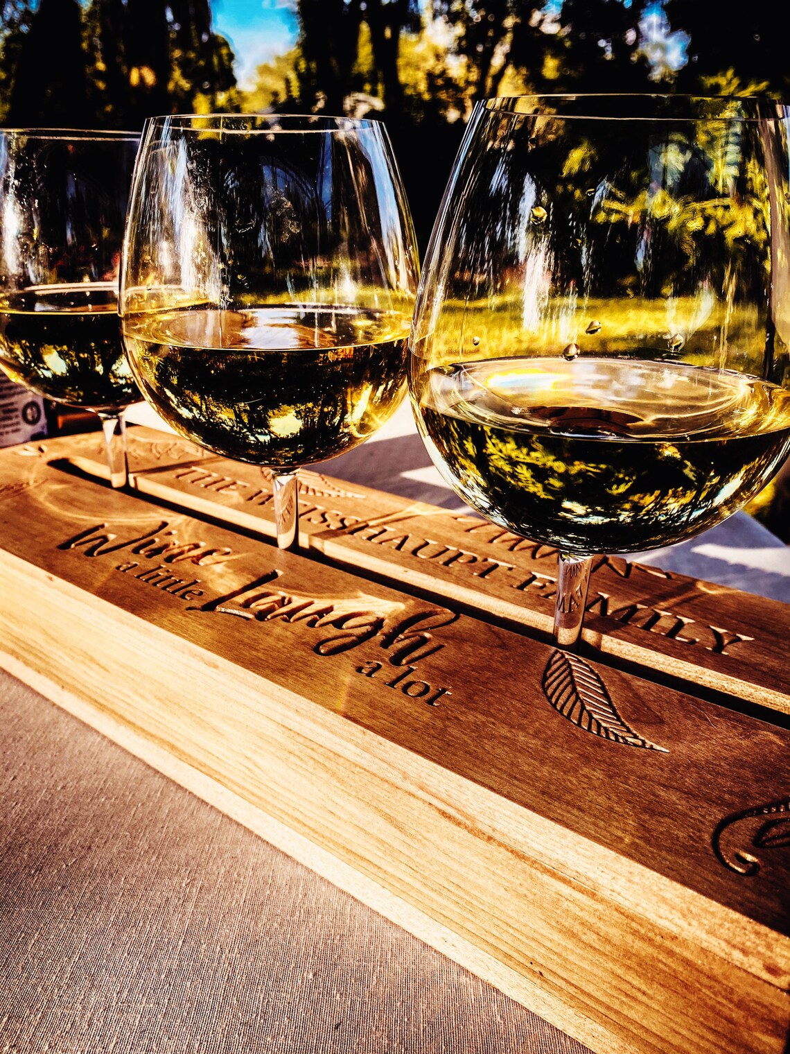 Personalized Wine serving tray Wine tray with wine holder Etsy