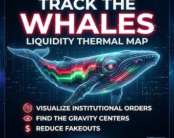TradingView Liquidity Thermal Map Indicator, Institutional Order Flow Tool