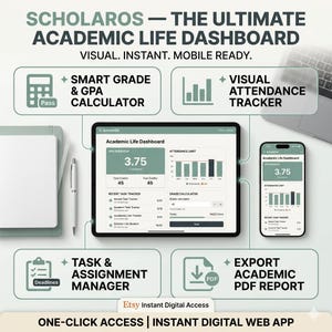 Dashboard accademica di ScholarOS, calcolatore del GPA, strumento di monitoraggio dello studio (applicazione web digitale)