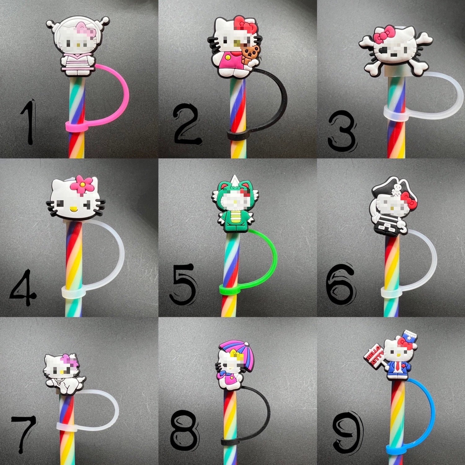 Sanrio reusable straws 