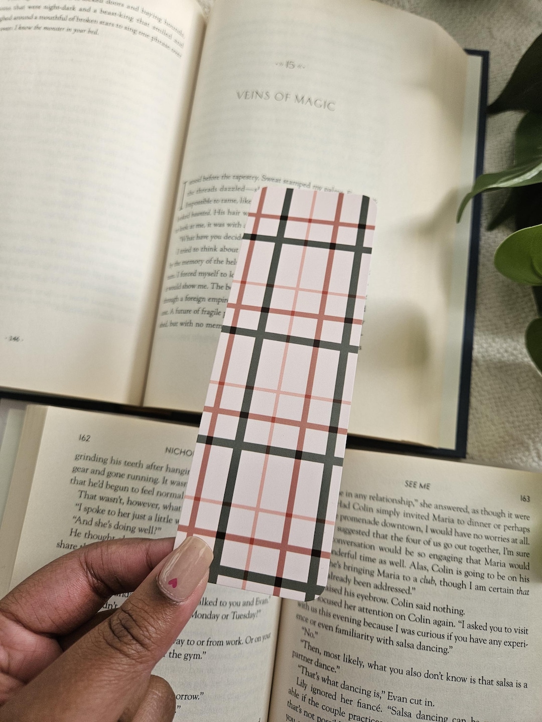 Plaid Bookmark | Laminated Double Sided Durable Bookmarks | Gift for ...