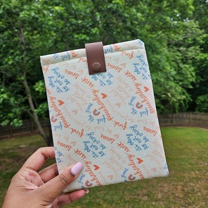 Padded Kindle Sleeve Self Care Gift Kindle Sleeve for Book Lovers Durable Protective Case Perfect for Readers