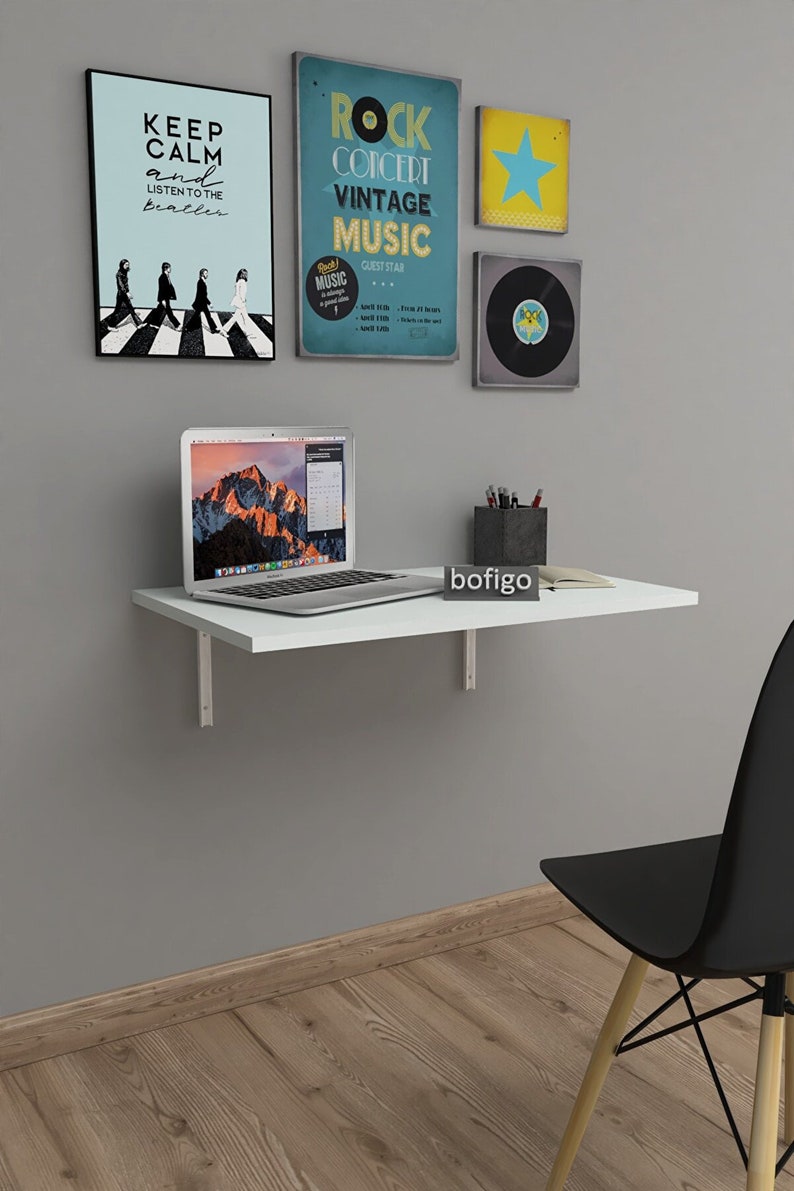 72 X 45 Cm Folding Table Wall Mounted Table Kitchen Table Etsy