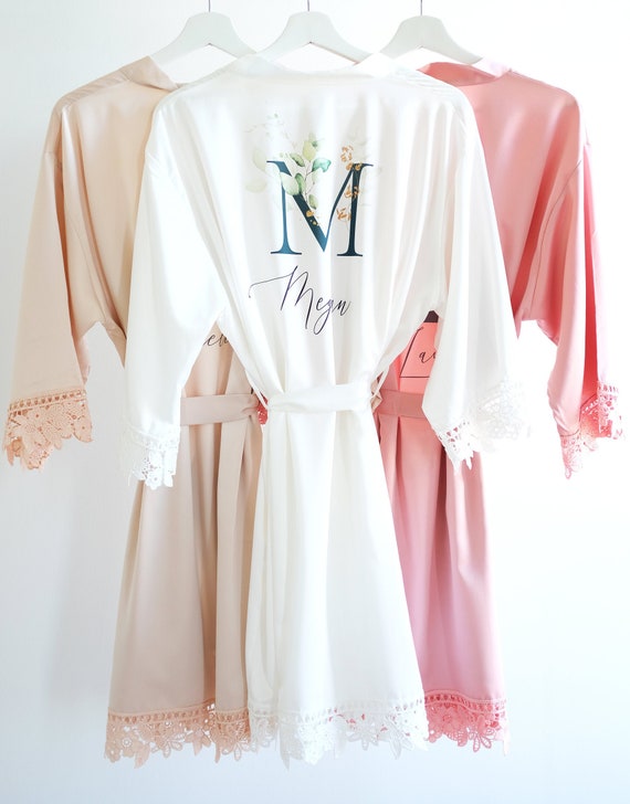 personalized bridal robes cheap