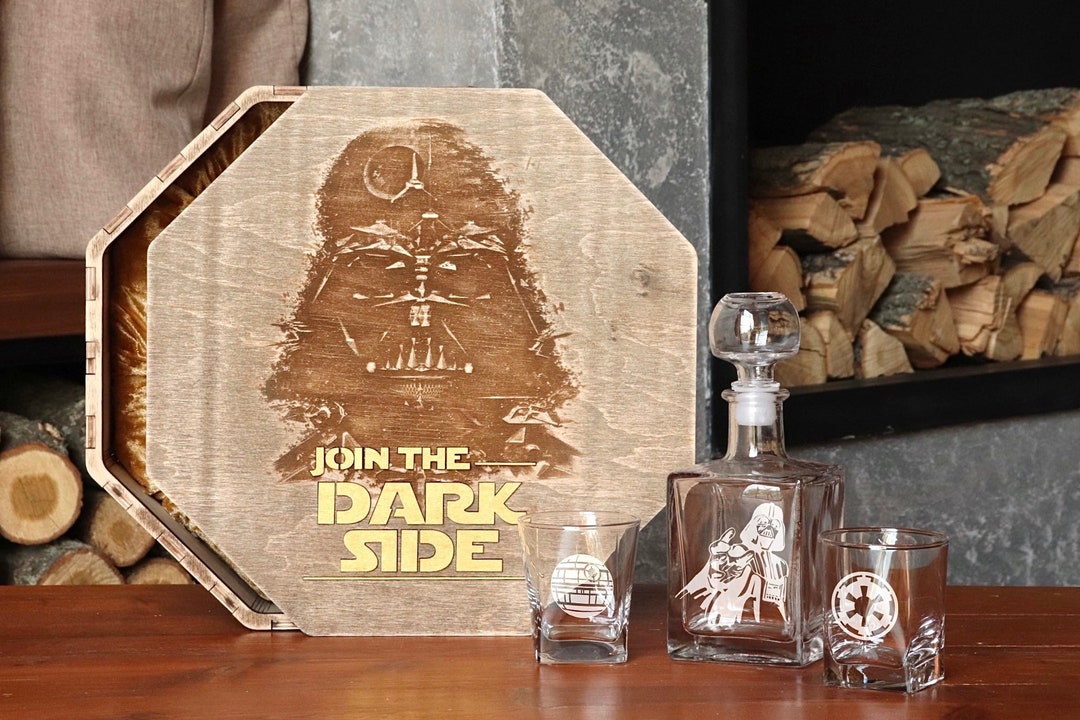 Darth Vader Decanter Set Whiskey Glasses Unique Christmas Gift for Boyfriend Whiskey Glasses Personalized Etsy