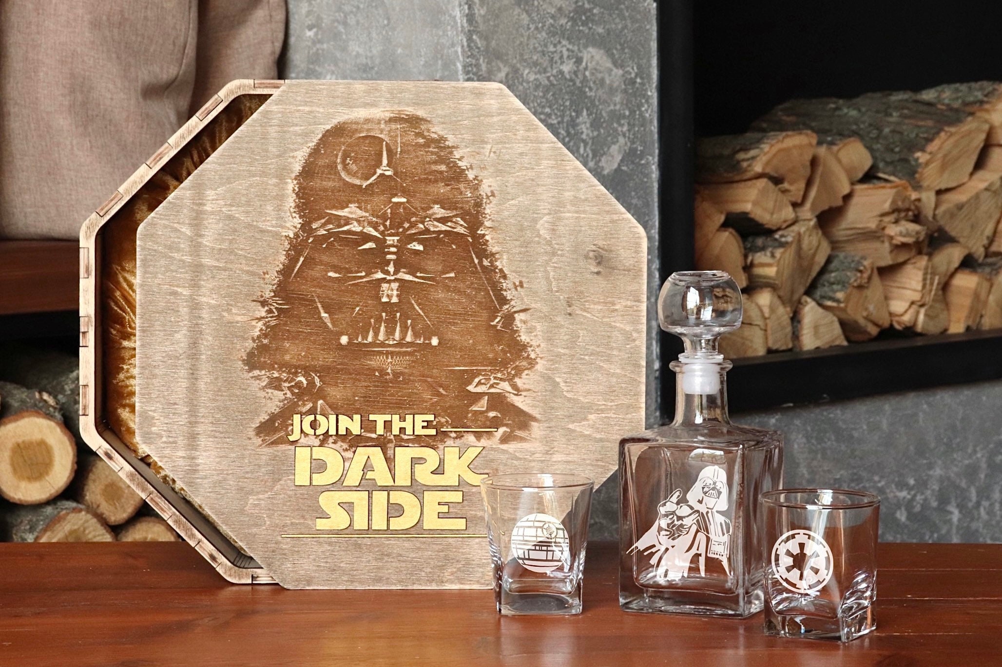 Storm Trooper Wine Glass Decanter Set - Double Walled Glass Cups For  Whiskey, Brandy, Scotch, Bourbon, Vodka - Perfect Gift For Men - Temu Mexico