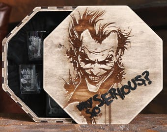 Whisky-Dekanter-Set Weihnachten Joker funs Geschenk Whisky-Gläser Set Personalisiertes Geschenk Dekanter einzigartiges Whisky-Set