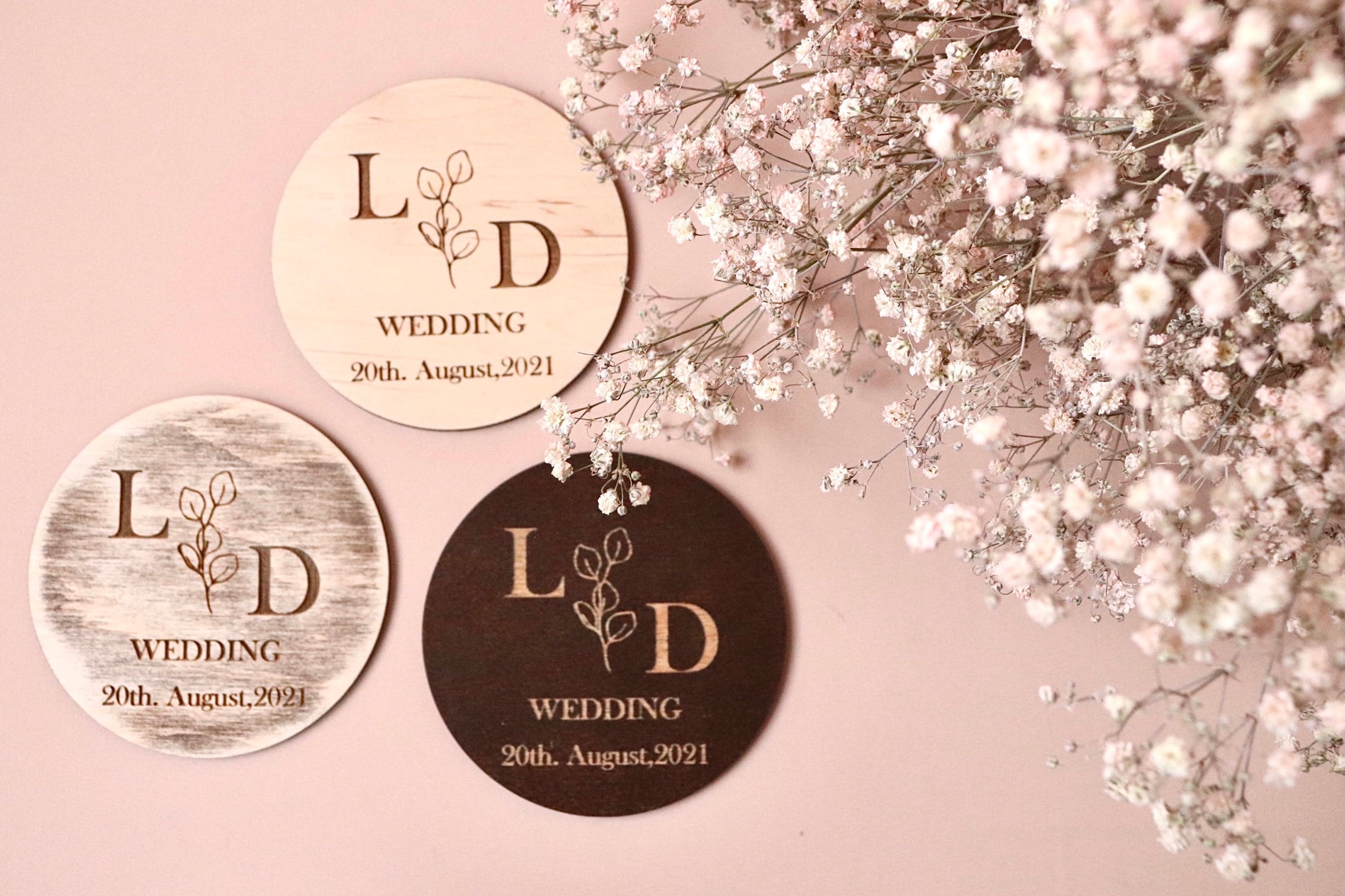 Engrave coasters for wedding Wedding favors Wooden coasters Etsy