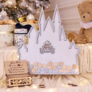 Castle Drop Box Guest Book: Carriage Birthday Sign In