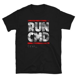 Programmer Run CMD Coding Short-Sleeve Unisex T-Shirt