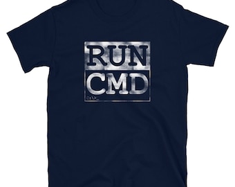 Run CMD Funny Coder e Programmatore Unisex T-Shirt