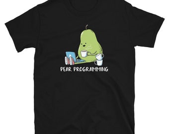 スイートペア プログラミング コーヒー コーディング 半袖 ユニセックス Tシャツ