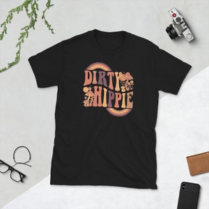 Dirty Hippie Retro Regenbogen Shirt