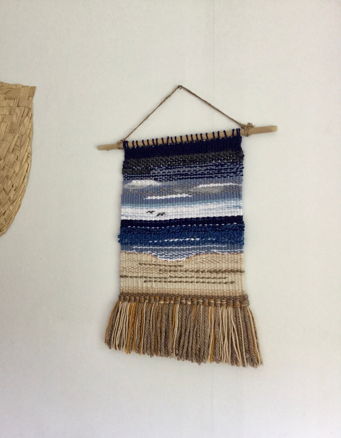 Coastal Wall Hanging Woven Coastal Home Decor Beach Lover Etsy