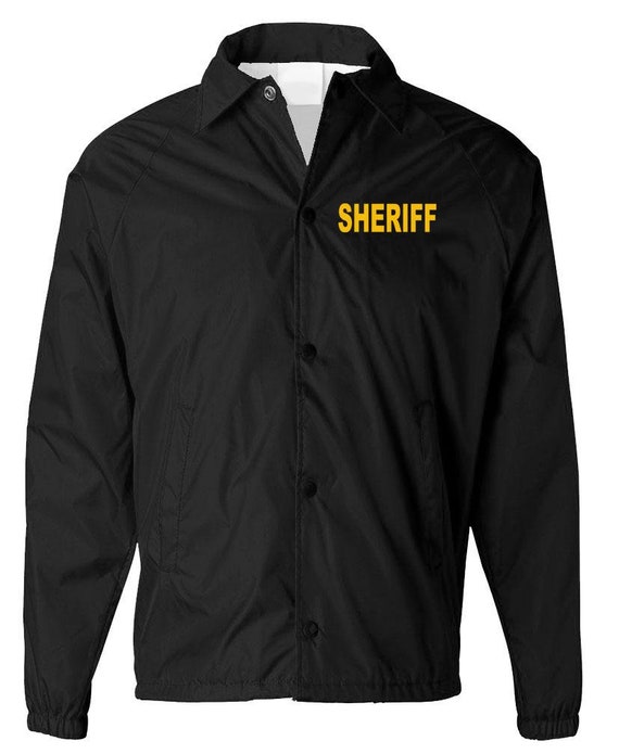 V2 SHERIFF Windbreaker Coaches Jacket Etsy
