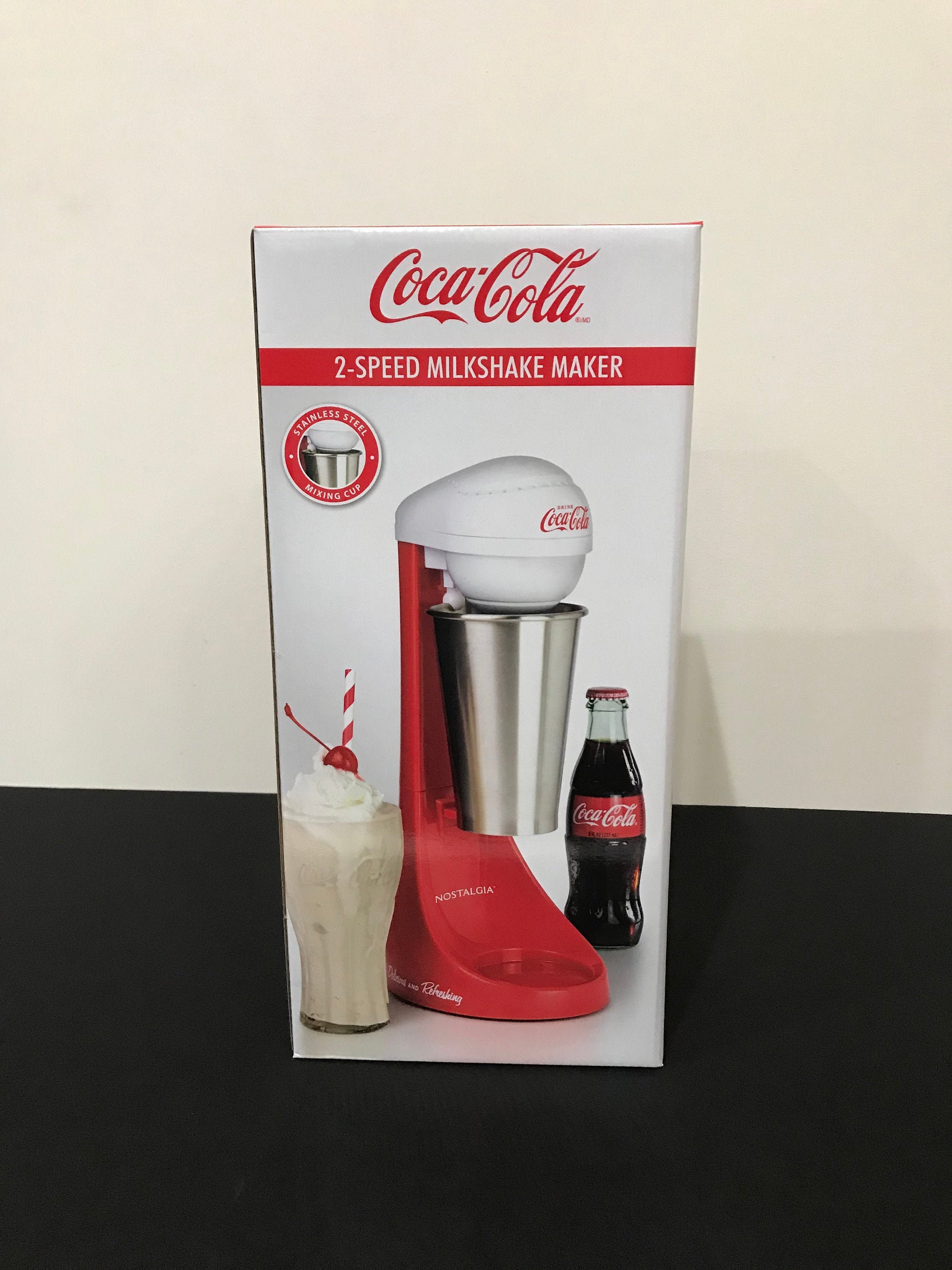 nostalgia coca cola milkshake maker