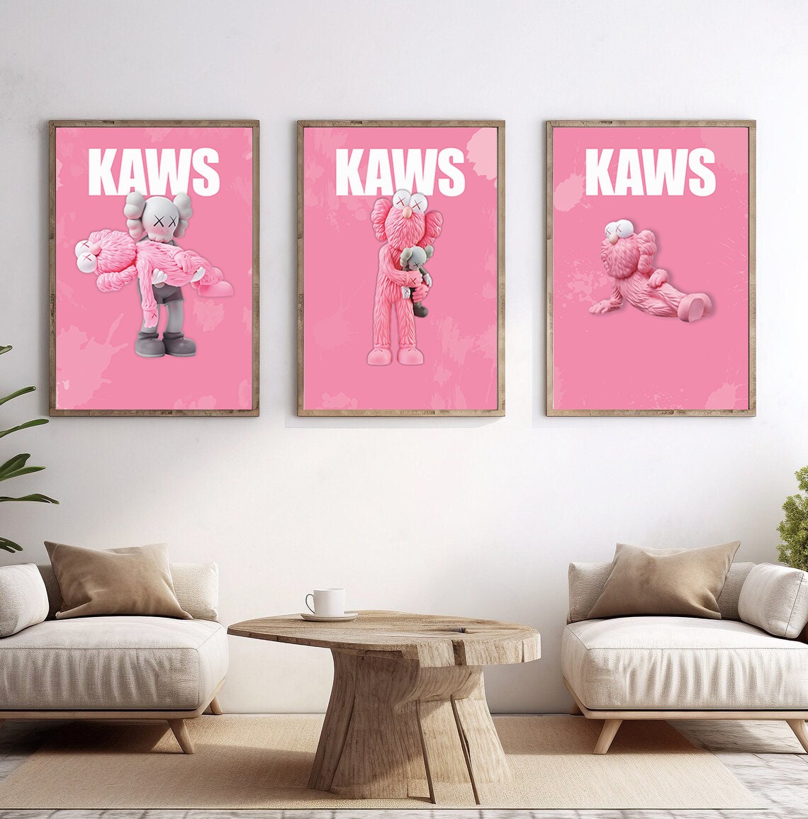  WLXKJ Girl Pink Kawss Poster Hypebeast room decor