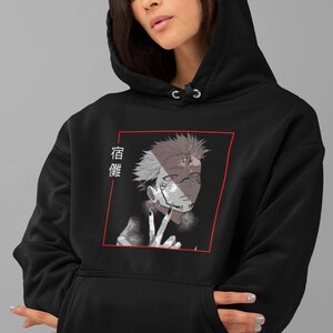 Jujutsu Kaisen Hoodie Anime Fan Pullover mit Kapuze versch Farben