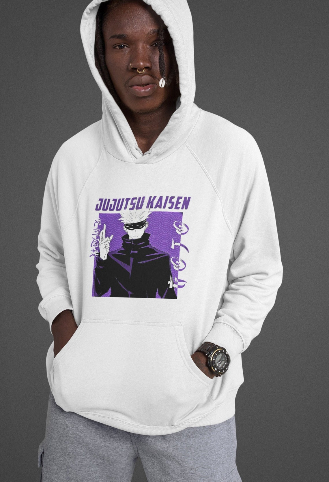 Unisex Satoru Gojo Hoodie Jujutsu kaisen anime hoodie | Etsy