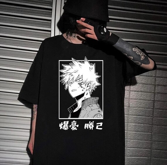 Camiseta O Anime Boku No Hero Katsuki Bakugou Camiseta O Anime Boku No Hero Katsuki Bakugou