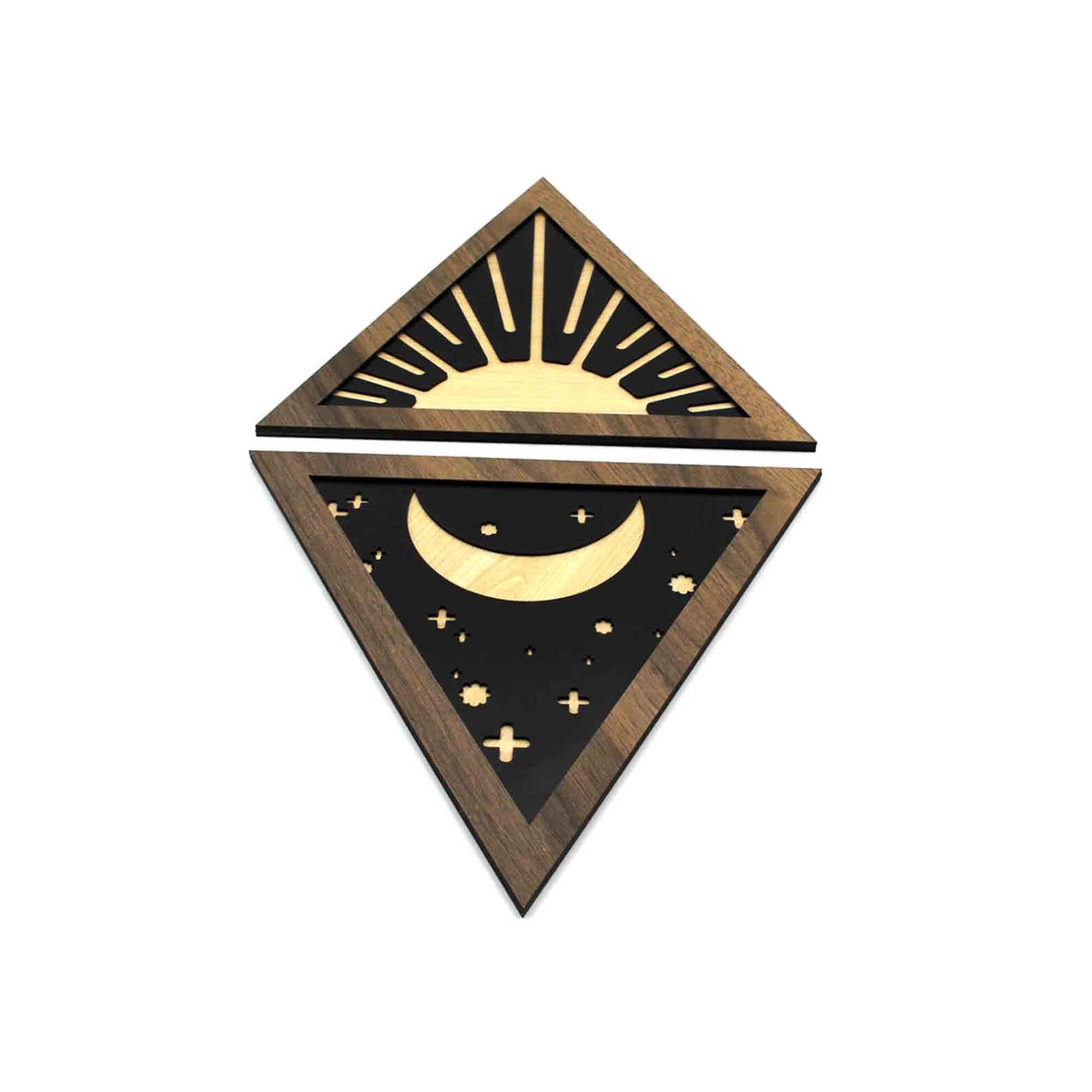 Set of Triangles Wall Decor Triangle Wall Hanging Triangle Etsy