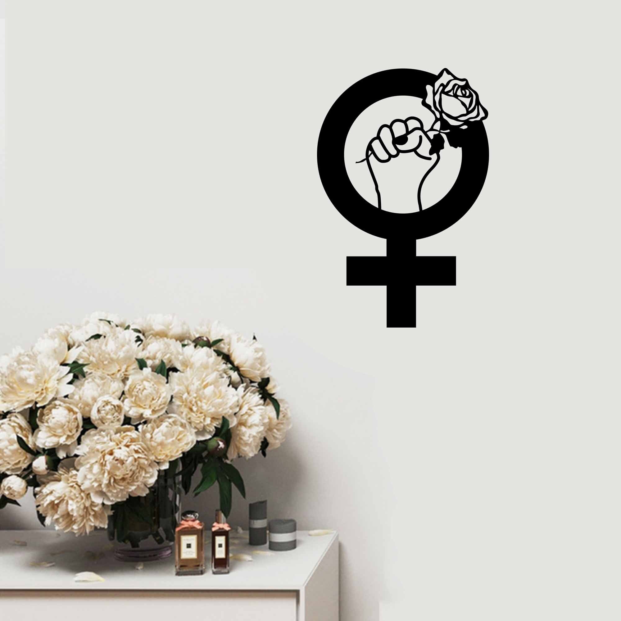 Female Symbol With Hand Venus Symbol Wall Decor Female Sign | Etsy