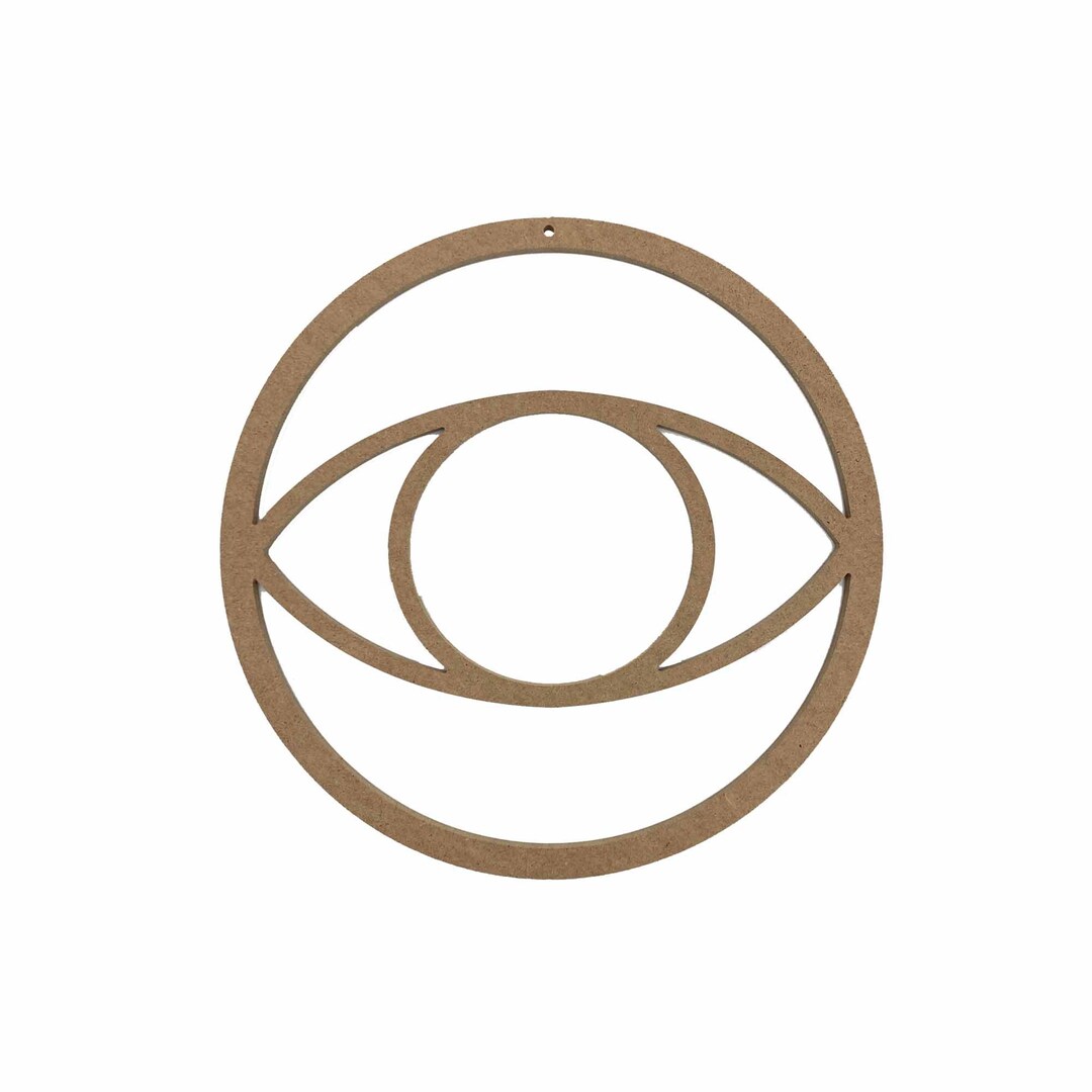Eye Wall Art, Eye Shape Wall Decoration, Eye Wood Symbol Decor, Eye