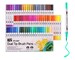 Dual Tip Colouring Pens, 72 Colours Art Watercolour Brush Pens Tip and Fine Tip for Adult Colouring Books,Sketching,Drawing,Painting 