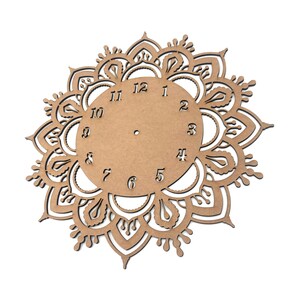 Wood Clock Blank, Clock Face, Unfinished Clock Face, Laser Cut Clock ...