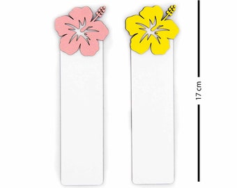 Hibiscus Wooden Bookmark - CraftsWay.,LLC Artificial Flowers & Crafts Items