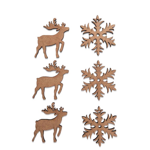 Christmas Decoration Pendant Cartoon Mini Snowflake Garland Deer