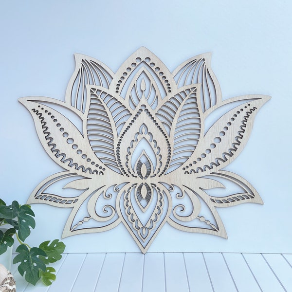 Lotus Mandala Tassel Round Mat