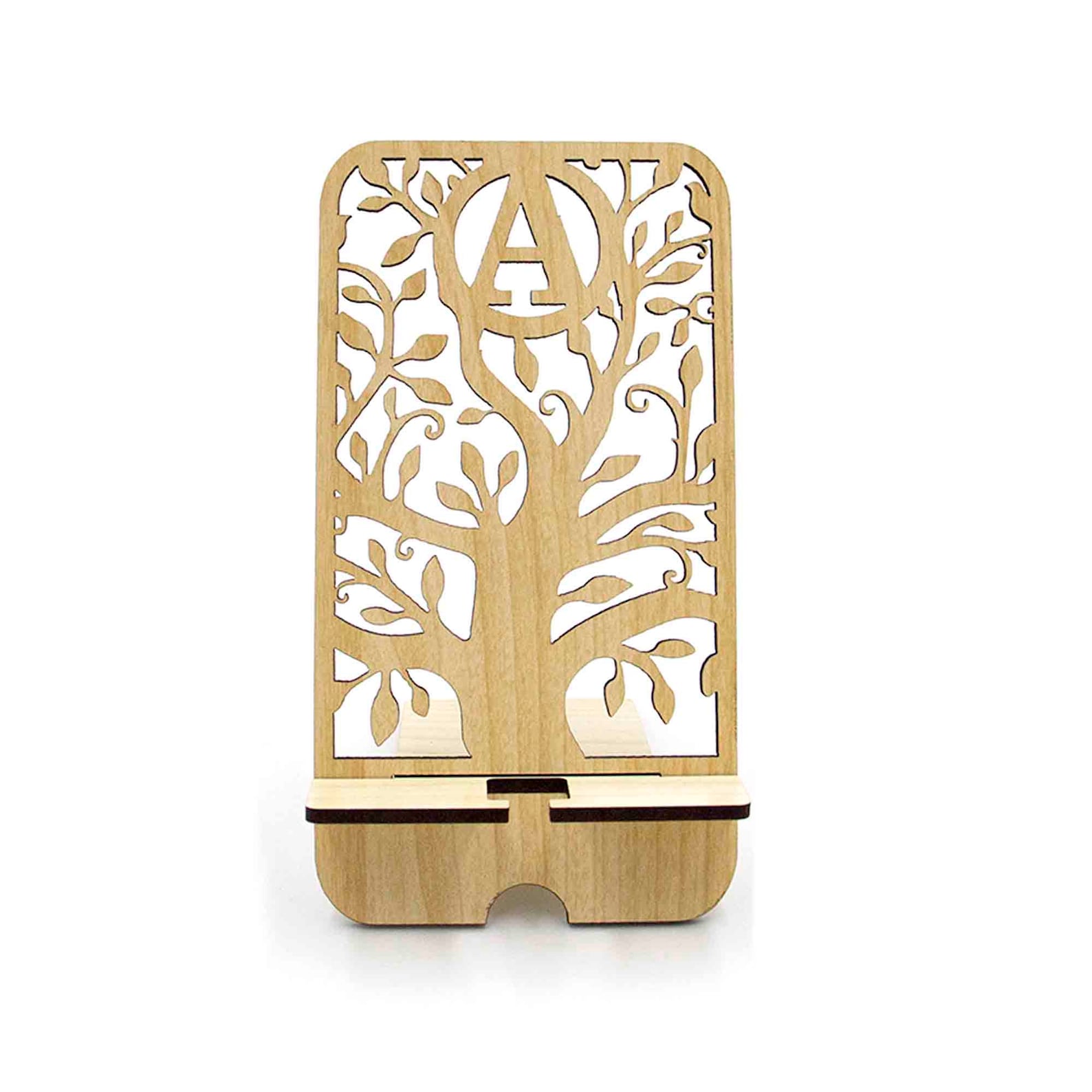 Personalized Phone Stand Wood Phone Stand Letter Phone Etsy
