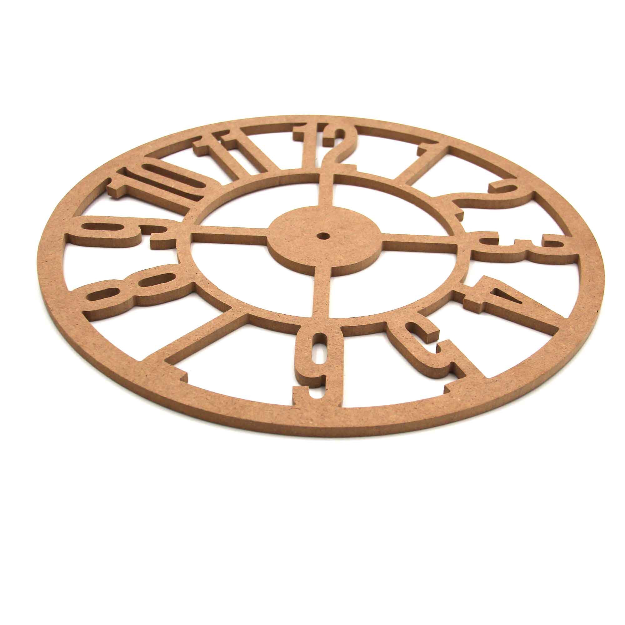 Wooden Clock Blankblank Clock Face Unfinished Raw Clock | Etsy