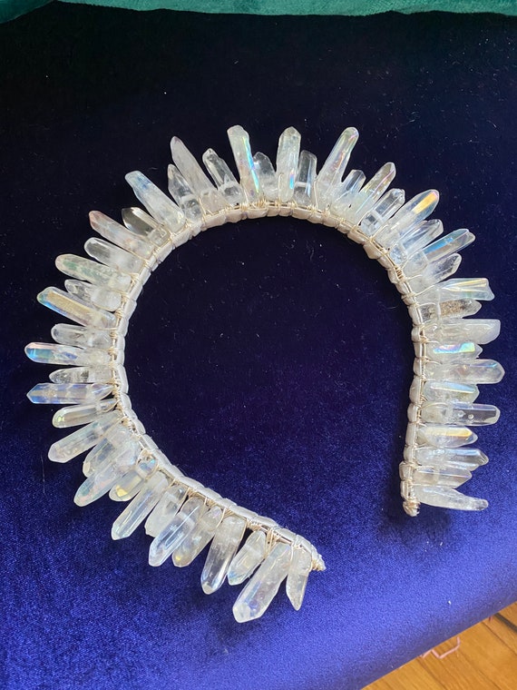 Full Moon Queen Moon Phase Goddess Healer Empath Crystal Halo Etsy