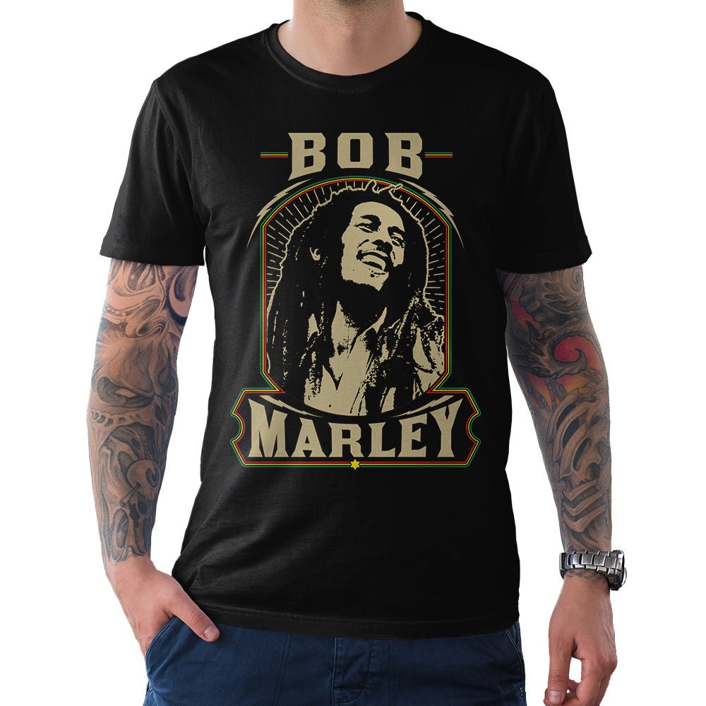 Bob Marley Black T-shirt Men's Women's 