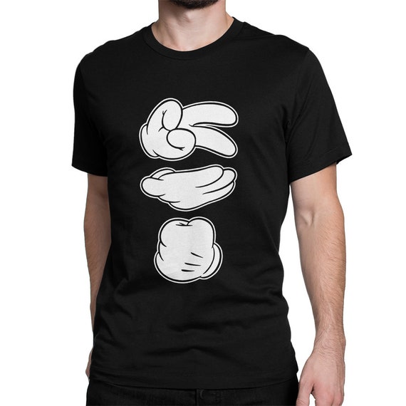 mickey mouse hands t shirt