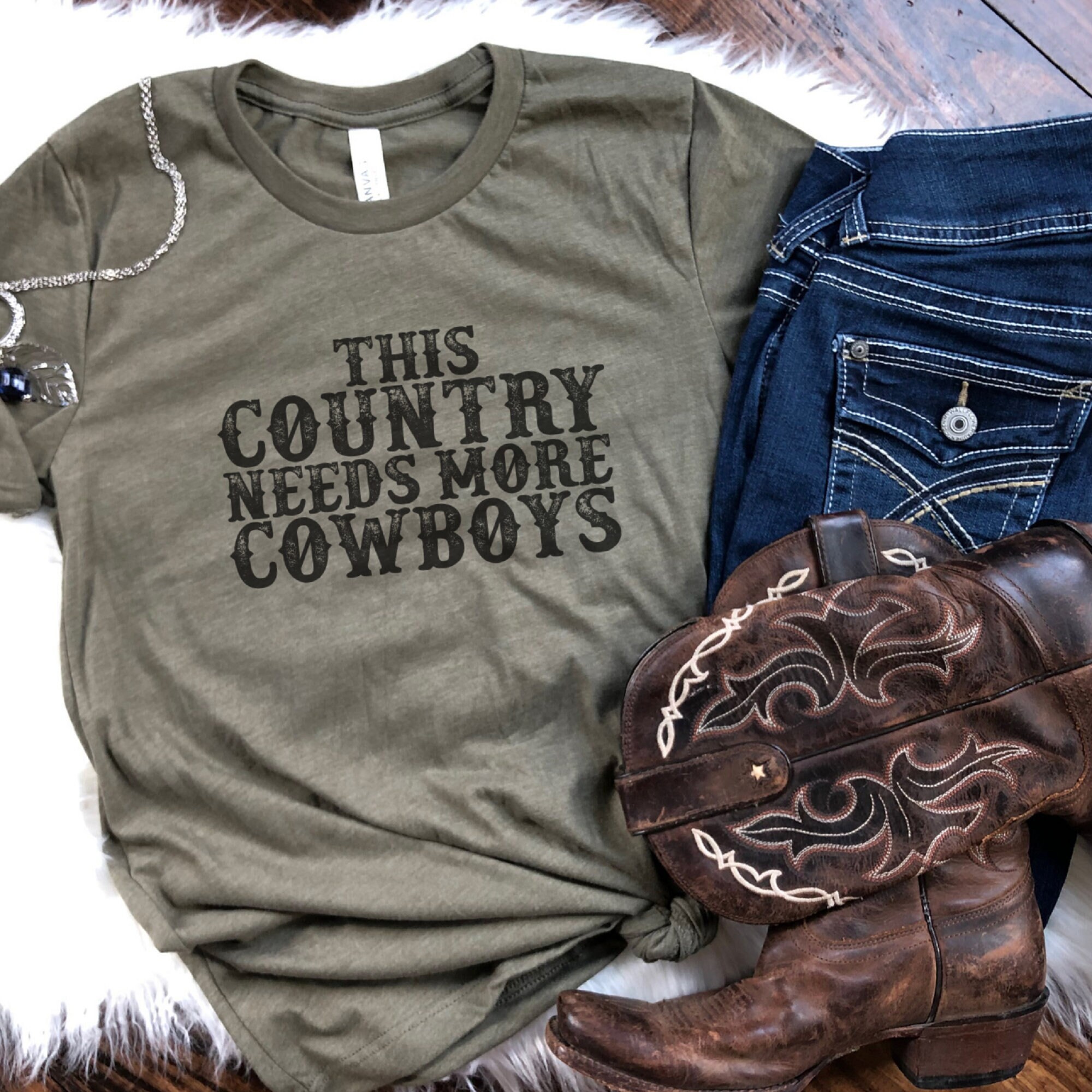 This Country Needs More Cowboys Country Music Shirt Western - Etsy
