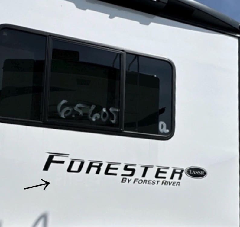 Forester Lettering 2025 Forest River Forester 3051SF Camper RV REAR Decal 1PC New Oracle ...