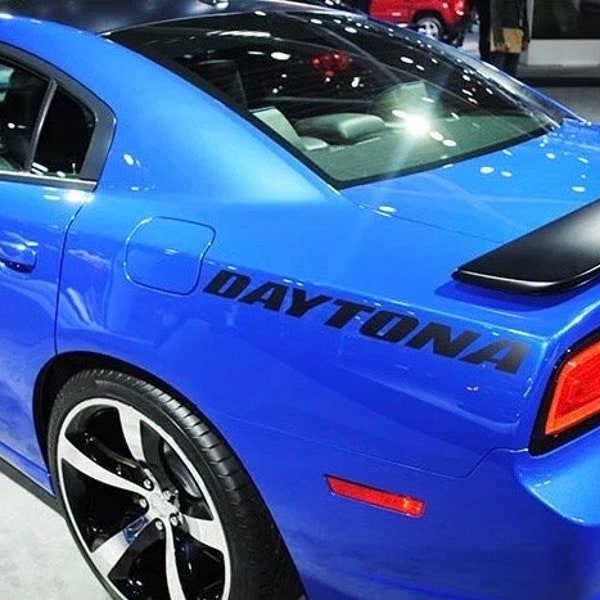 Custom handcrafted Daytona quarter panel decals 2PC Set fits charger challenger