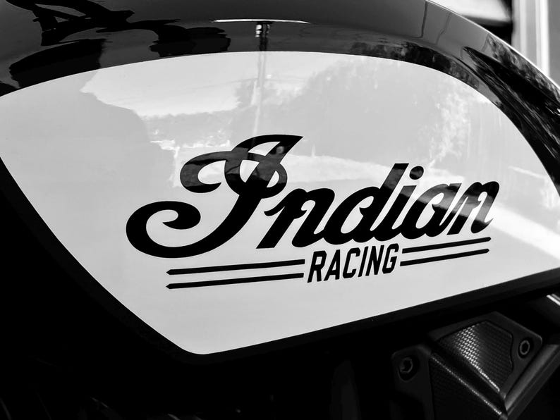 Indian Racing Custom OEM Fuel Tank Decal Stickers New 2PC Set Universal ...